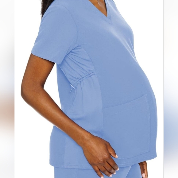 Med Couture Tops - Med Couture Maternity Scrub Top - Black